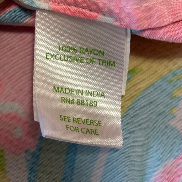 Lilly Pulitzer Sleeveless Tropical Tunic Top M Coastal Resort Floral Relaxed - Picture 4 of 7